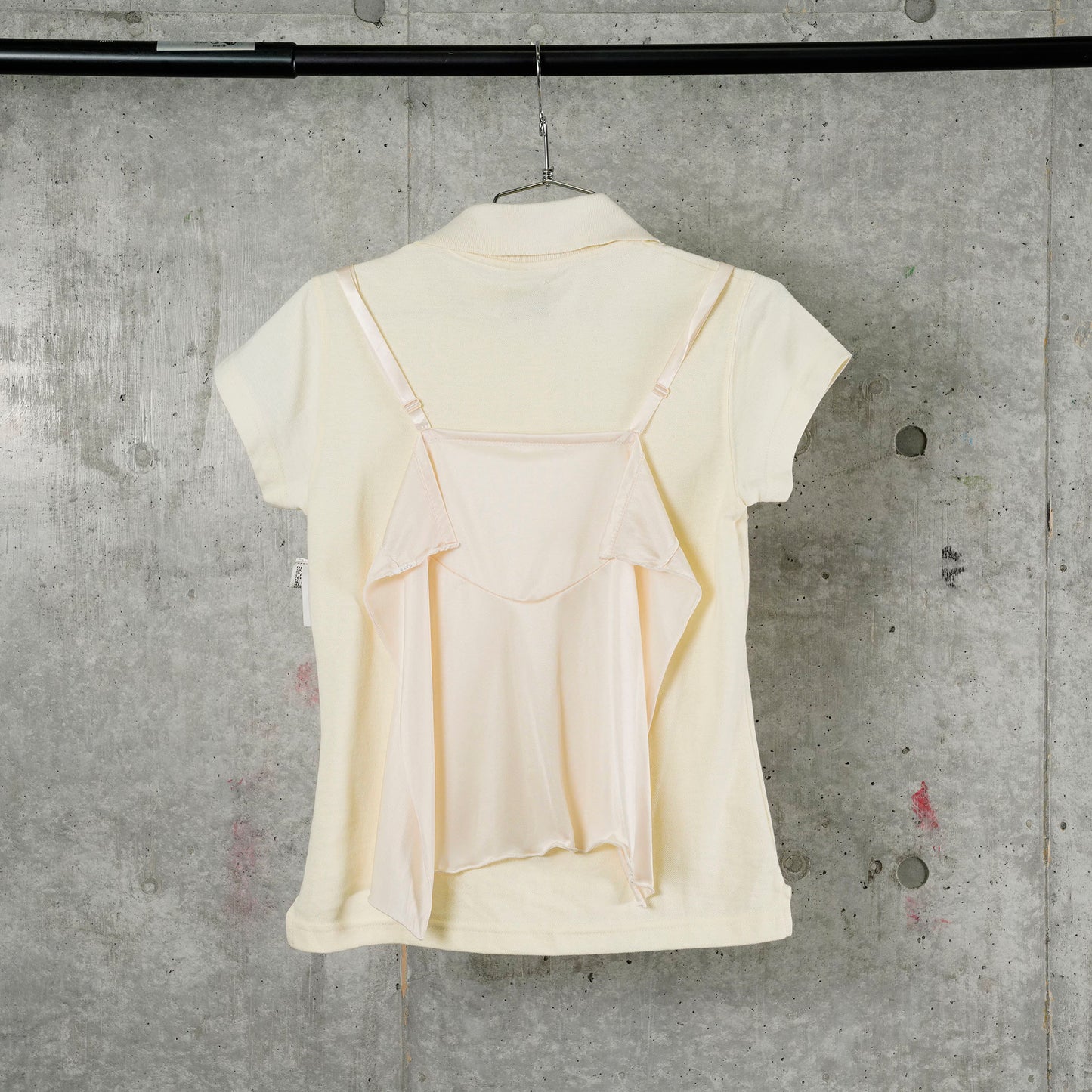 WRINKLY POLO / MILKY YELLOW+BEIGE