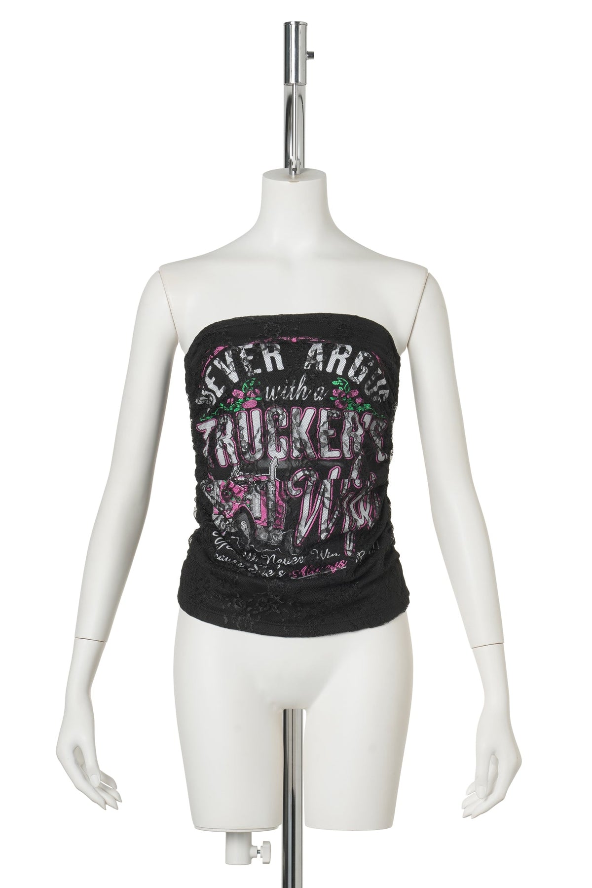 LACE TUBE TOP / MULTICOLOR