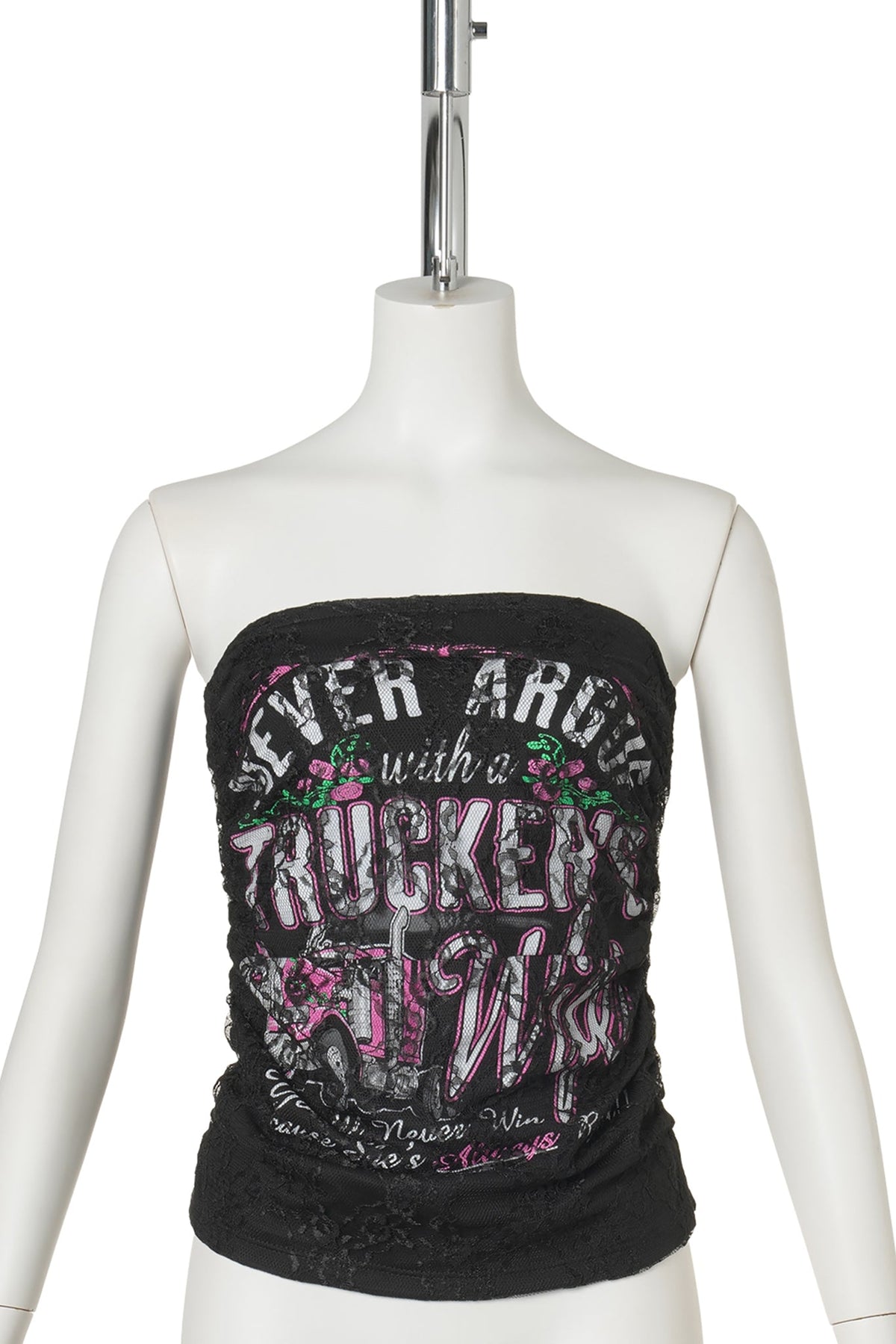 LACE TUBE TOP / MULTICOLOR