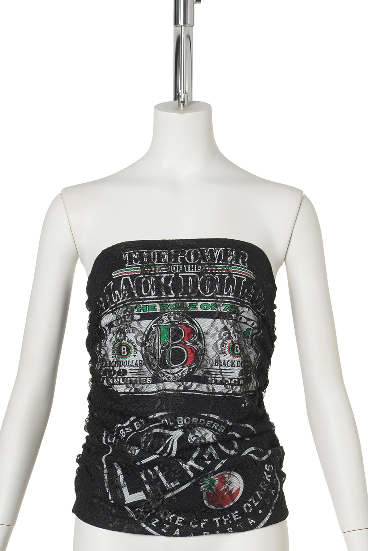 LACE TUBE TOP / MULTICOLOR