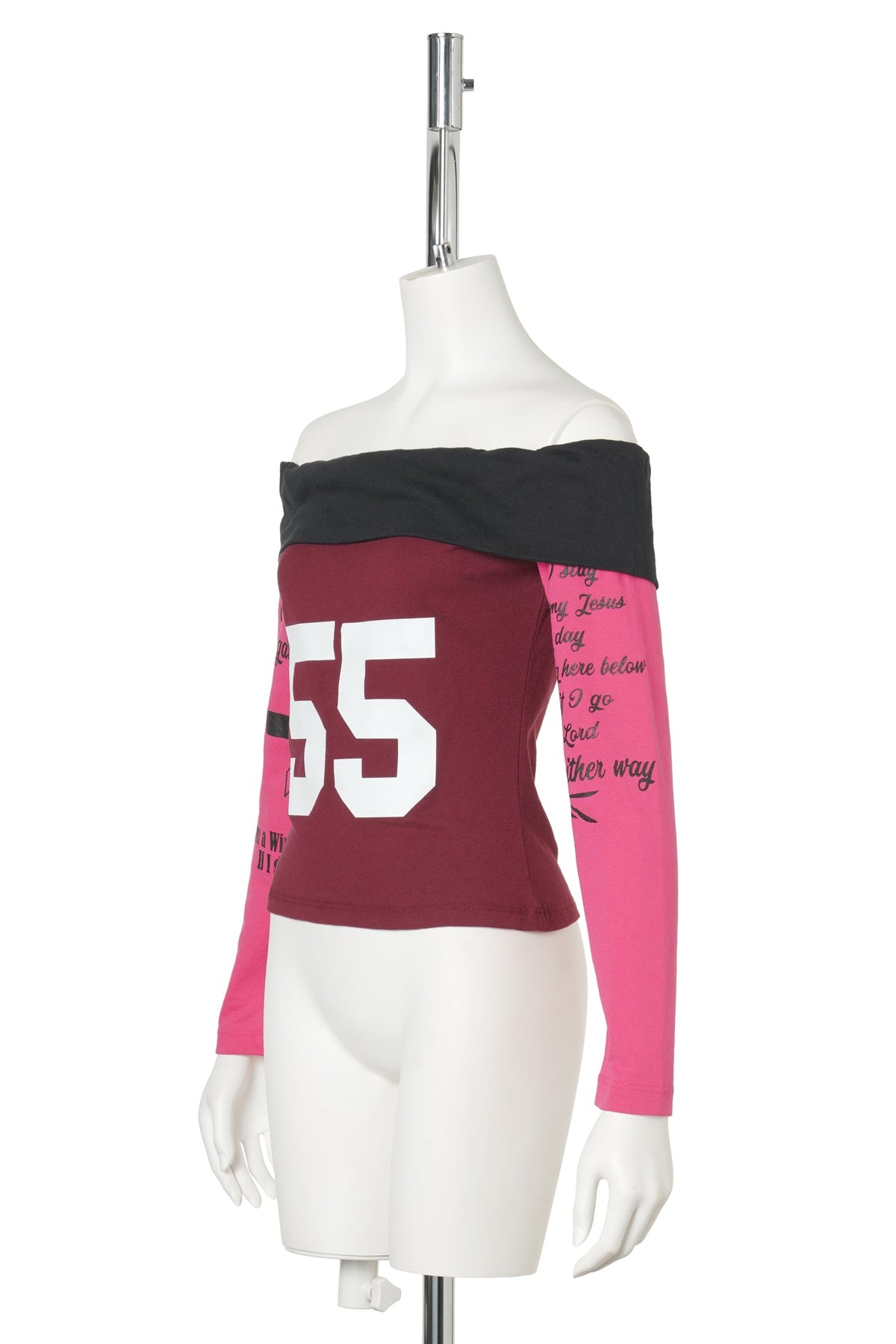 T-SHIRT OFF-SHOULDERS / MULTICOLOR