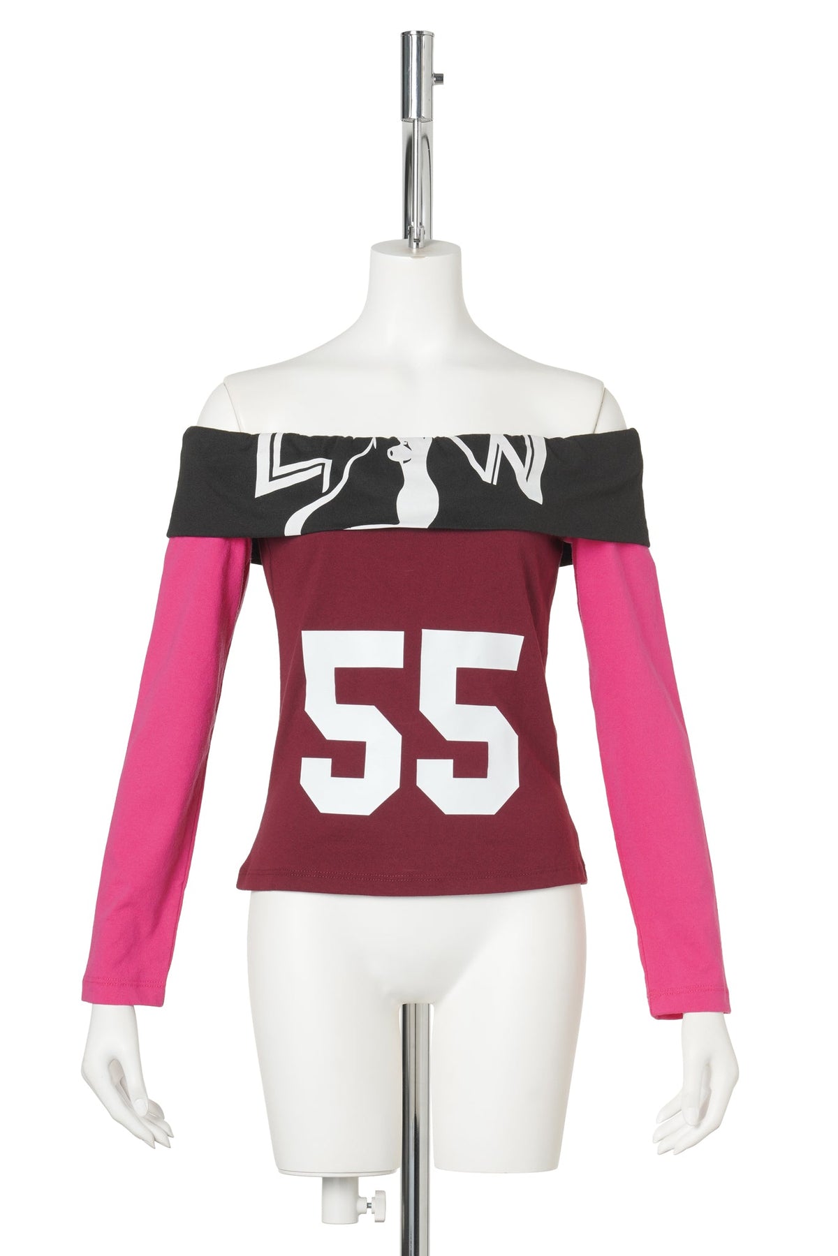 T-SHIRT OFF-SHOULDERS / MULTICOLOR
