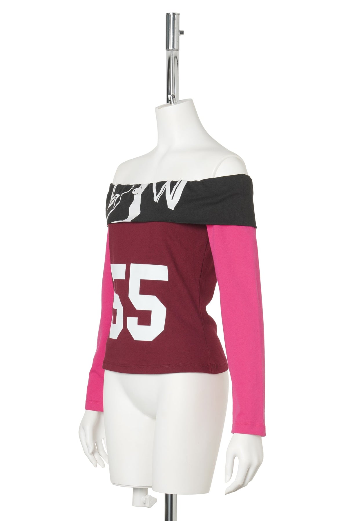 T-SHIRT OFF-SHOULDERS / MULTICOLOR