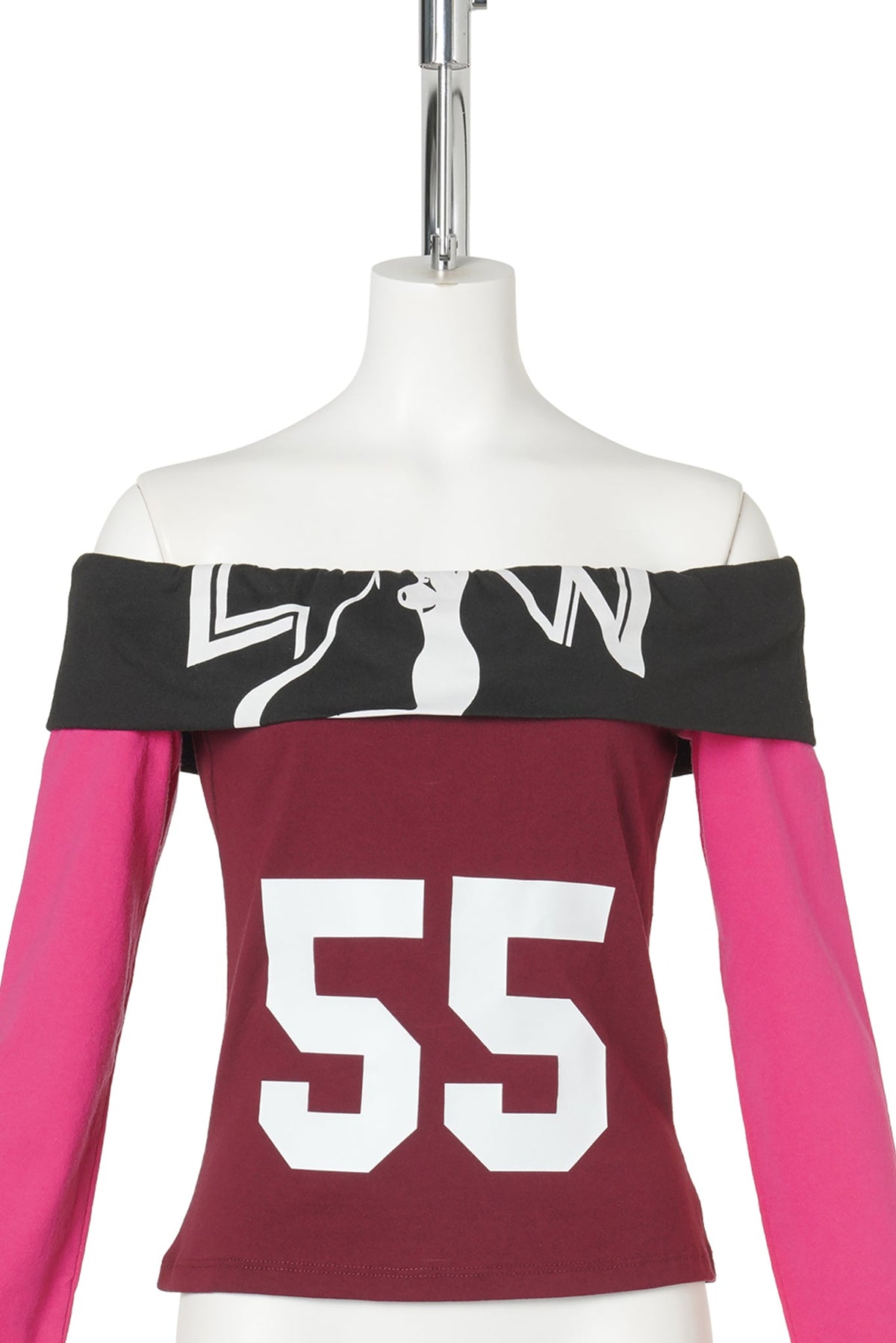 T-SHIRT OFF-SHOULDERS / MULTICOLOR