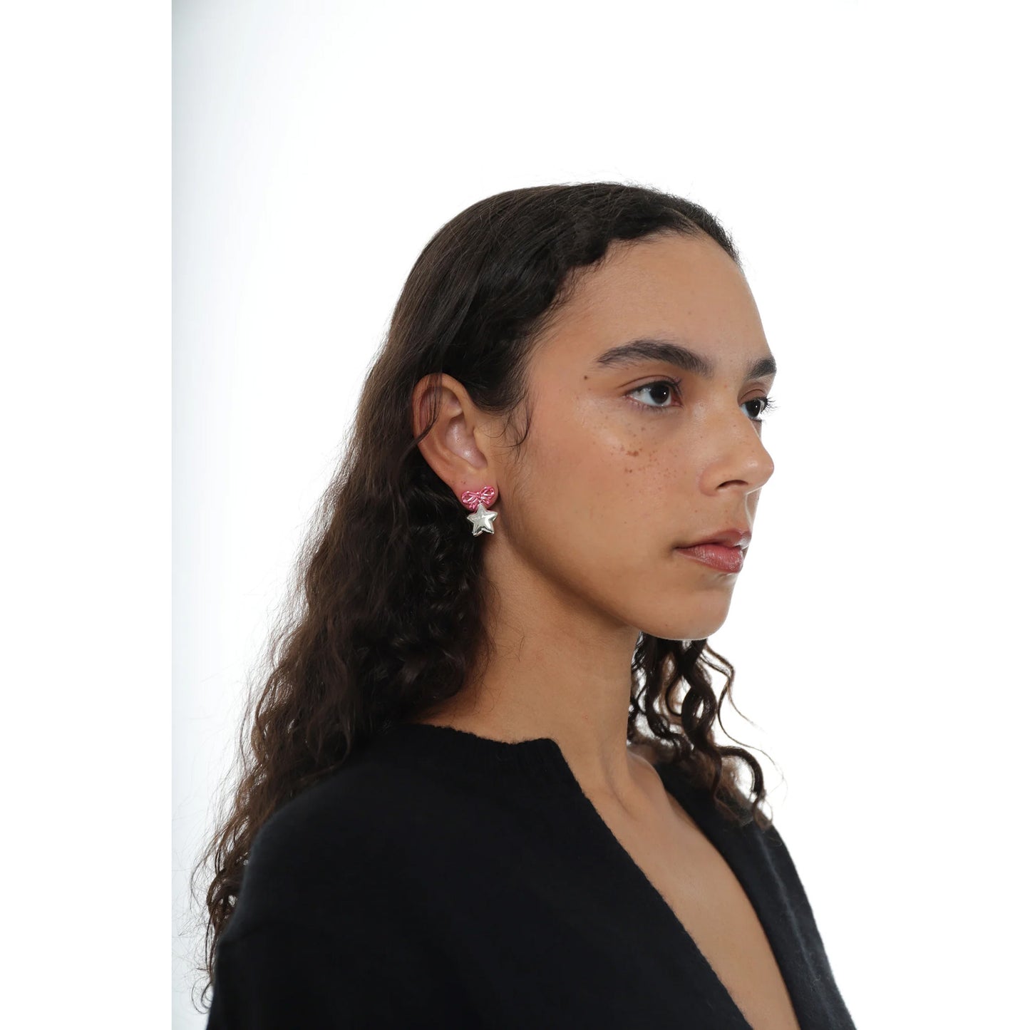 BOSHI EARRINGS / HOT PINK