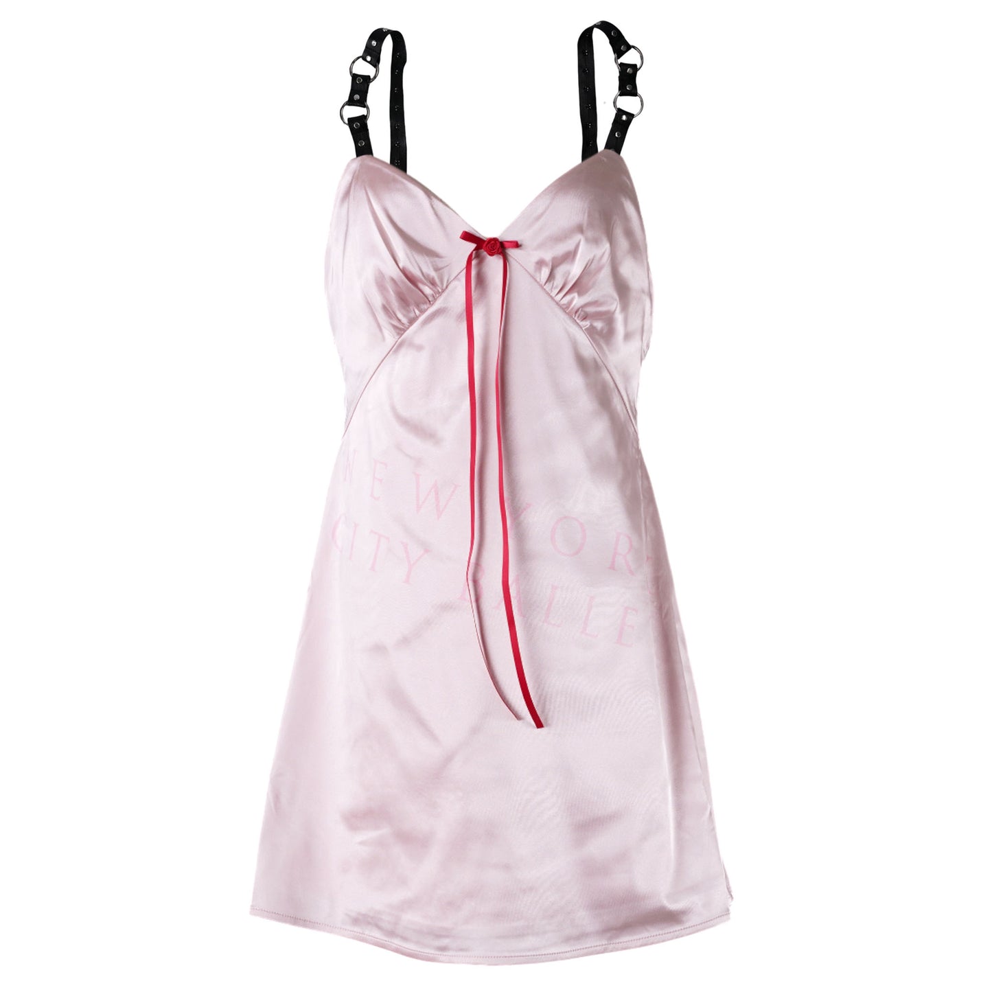 SL X NYCB SATIN SLIP DRESS / PINK