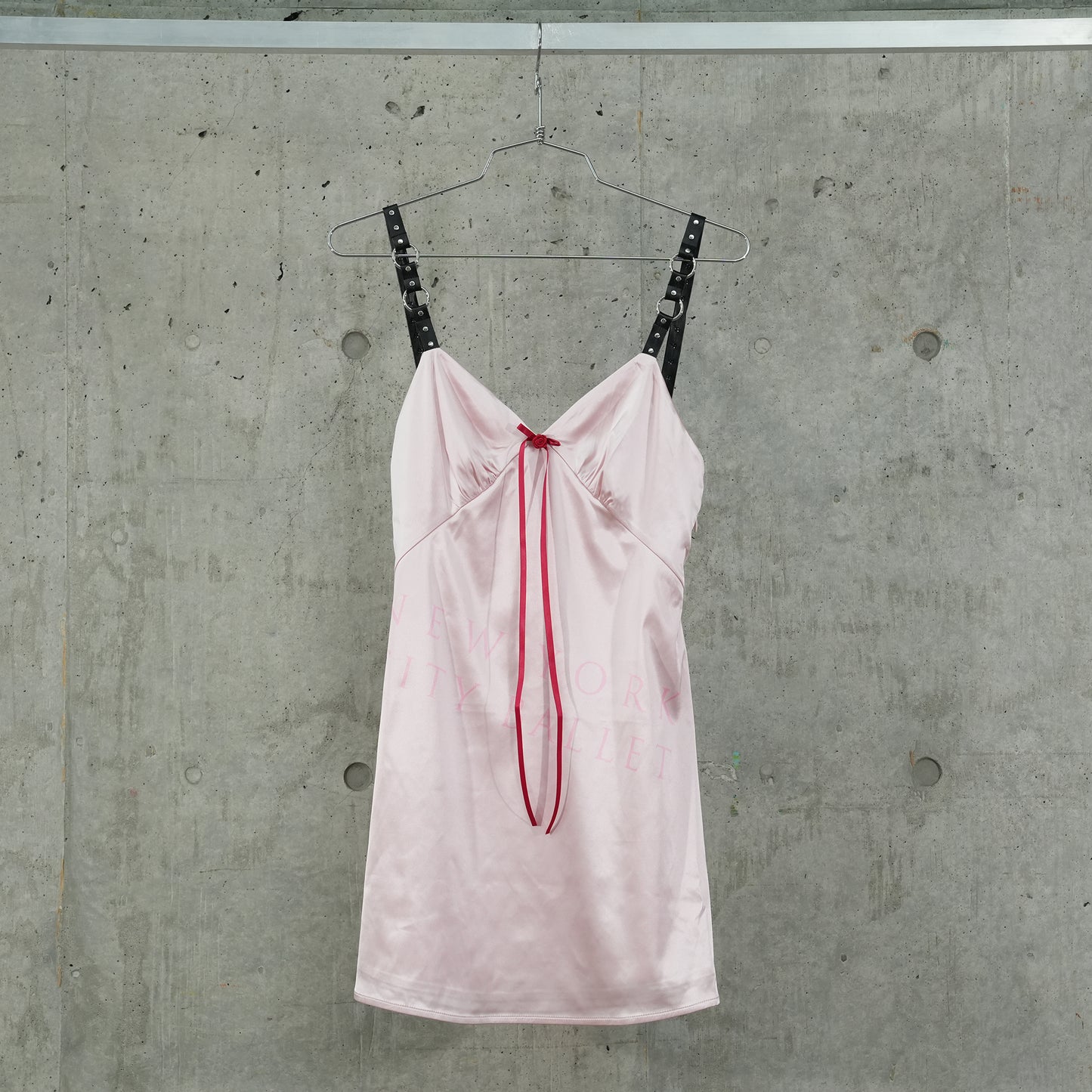 SL X NYCB SATIN SLIP DRESS / PINK