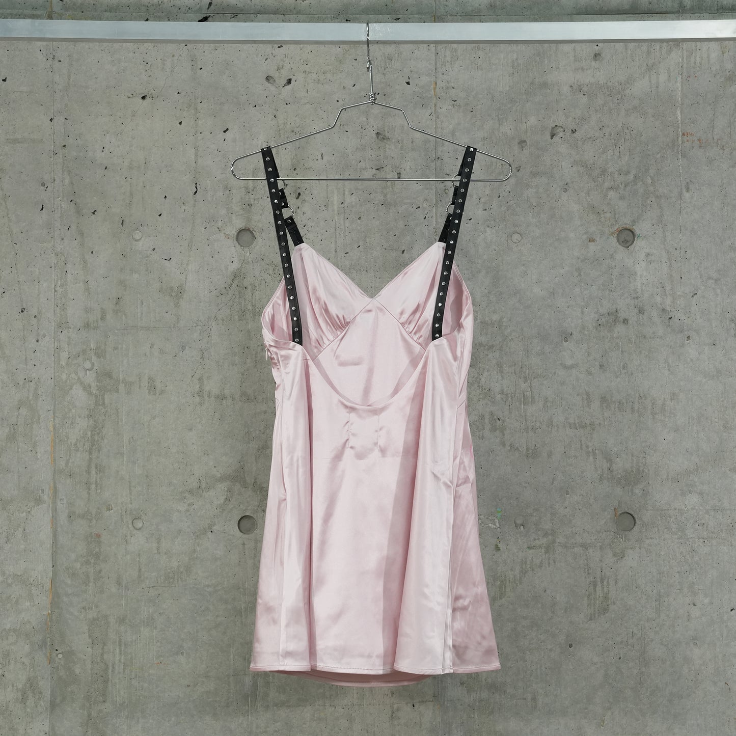 SL X NYCB SATIN SLIP DRESS / PINK