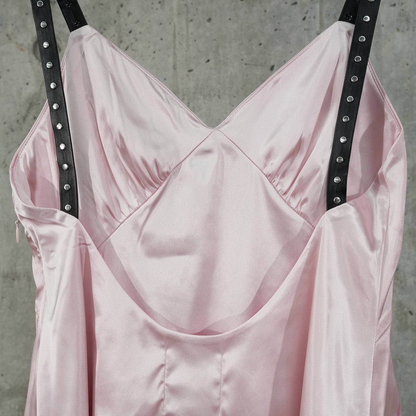 SL X NYCB SATIN SLIP DRESS / PINK