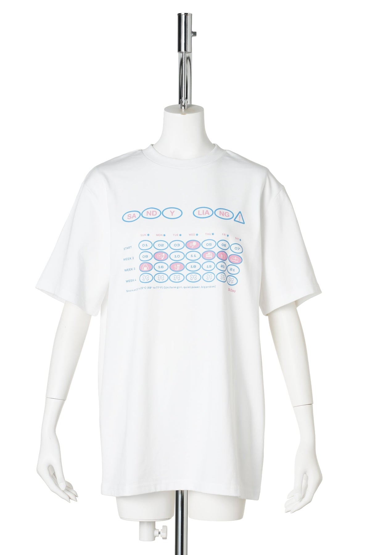 CALENDAY BOXY TEE / 10:WHITE