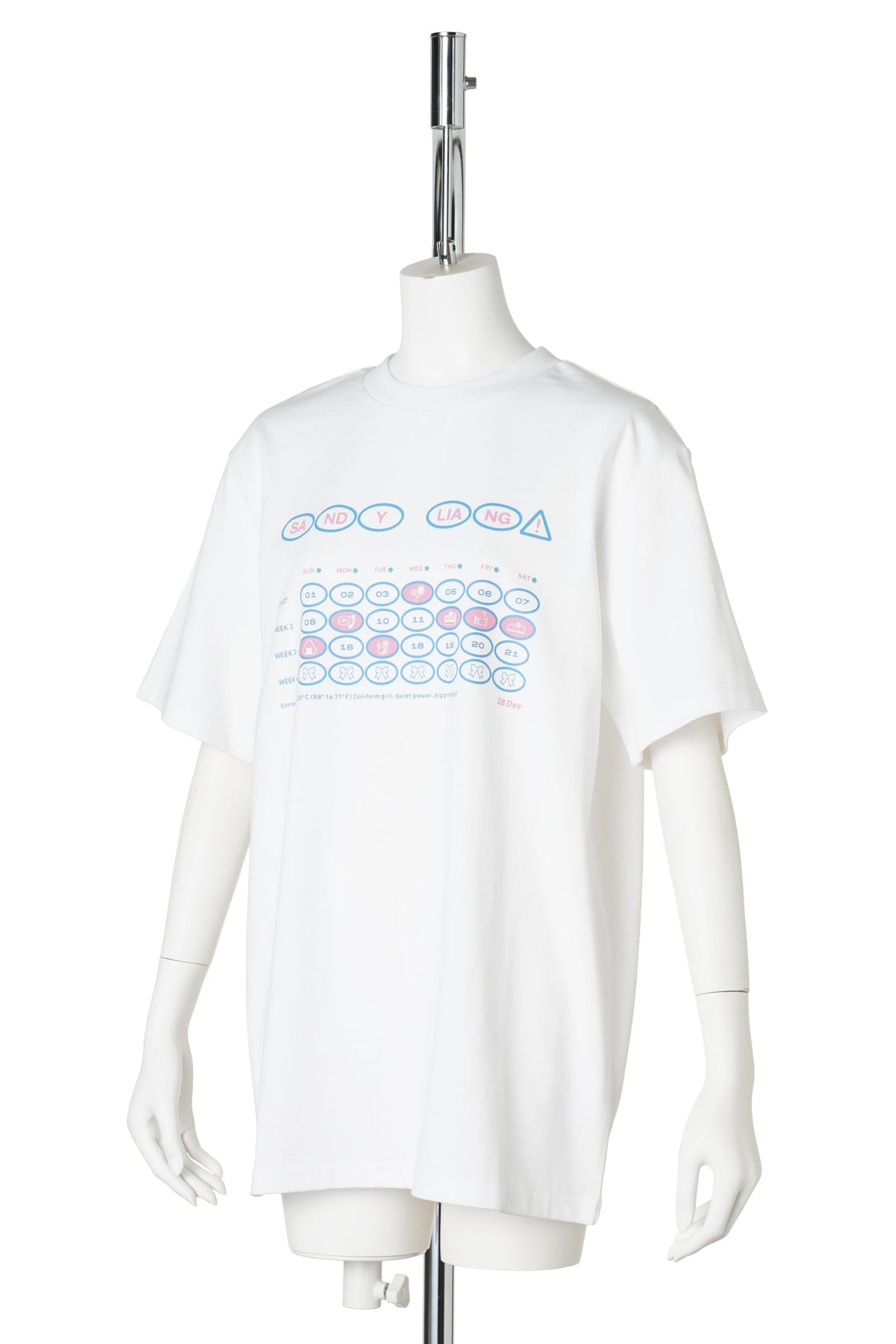CALENDAY BOXY TEE / 10:WHITE