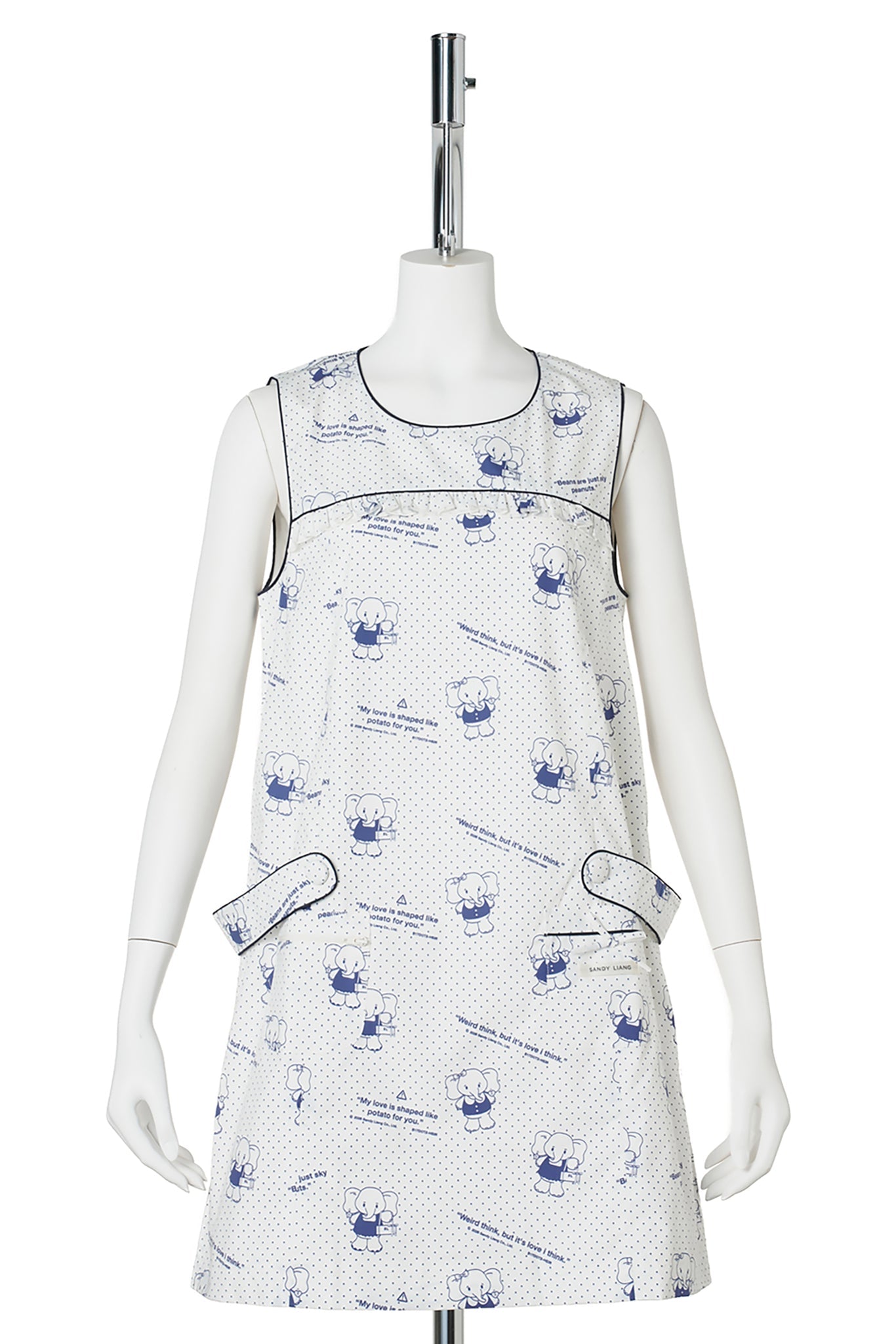 YOLKY DRESS / WHITEMULTI