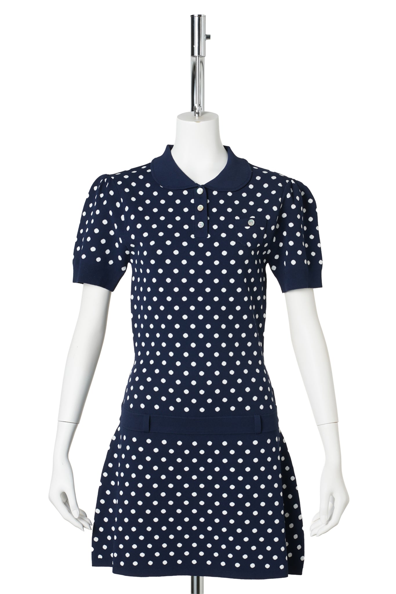 TUMI SWEATER DRESS / NAVY MULTI