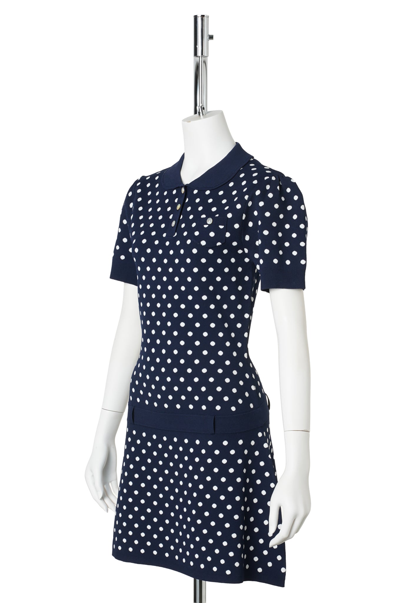 TUMI SWEATER DRESS / NAVY MULTI