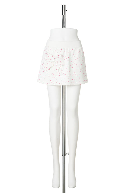 DOTTIE SKIRT / WHITEMULTI