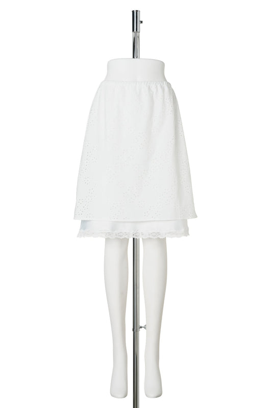 LAFFY SKIRT / WHITE