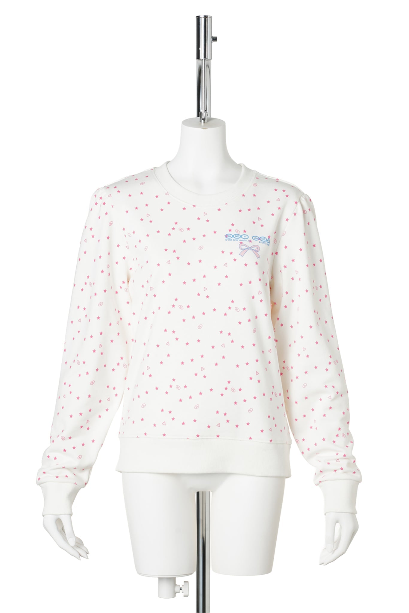 POLKA SWEATSHIRT / WHITEMULTI