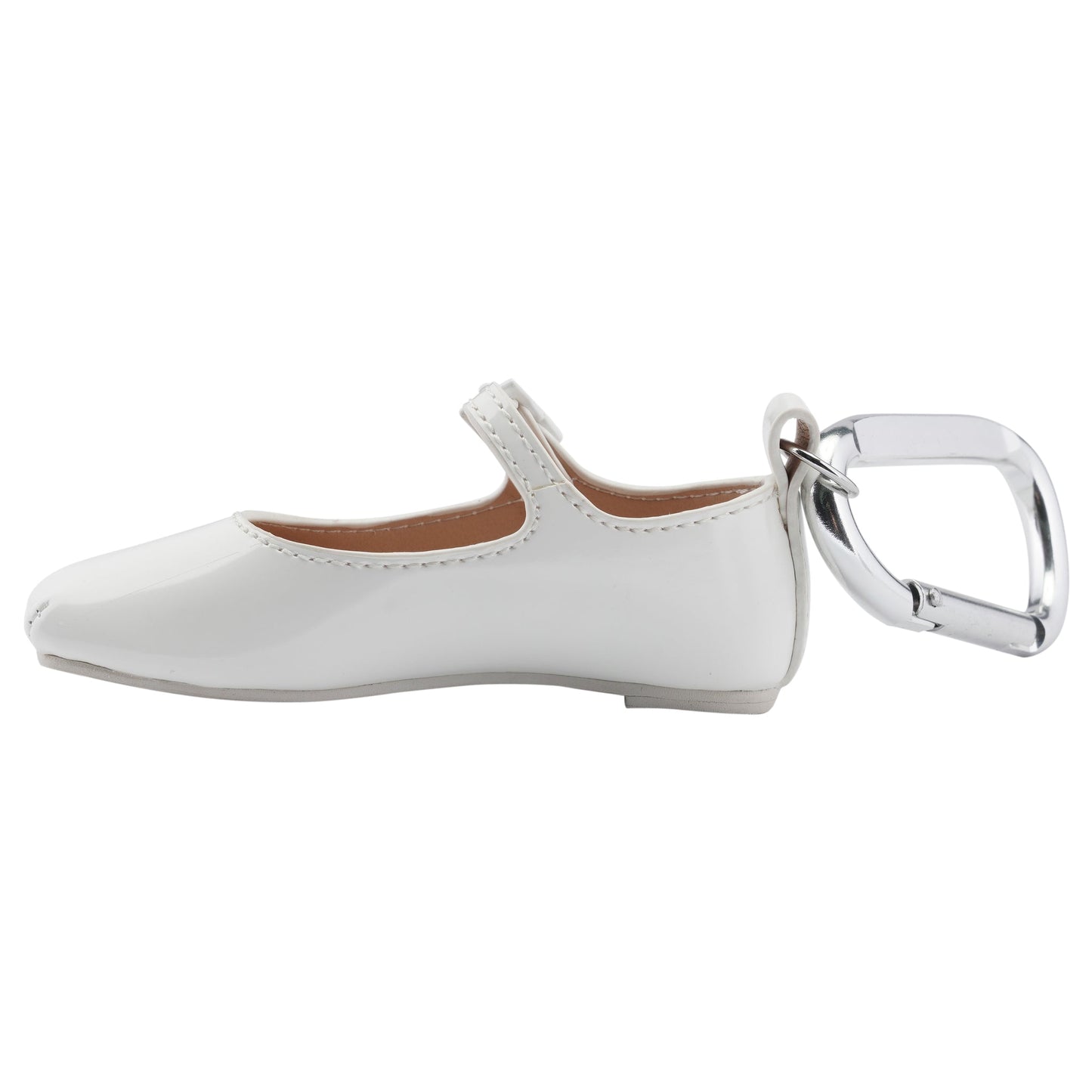 MARY JANE POINTE BAGCHARM / WHT:WHITE