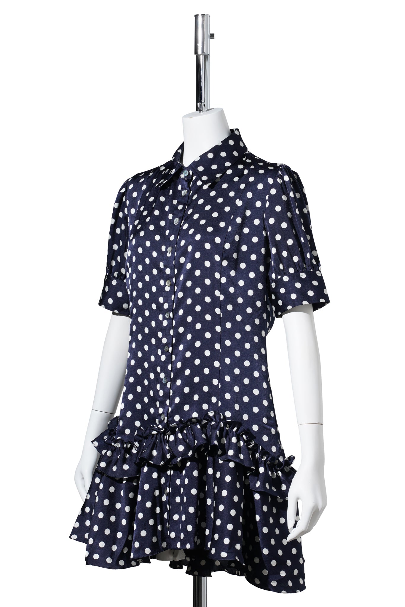 SNOOD DRESS / NAM:NAVY MULTI