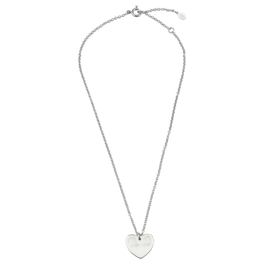 STERLING SILVER HEARTTAG NECKLACE / SLV:SILVER