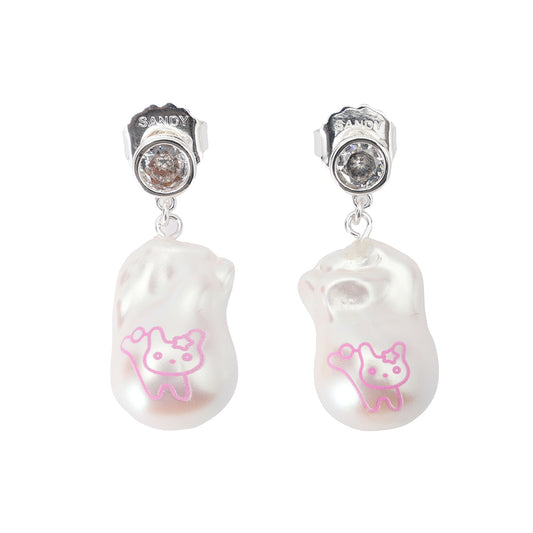 BUNNY PEARL EARRING / PEARL