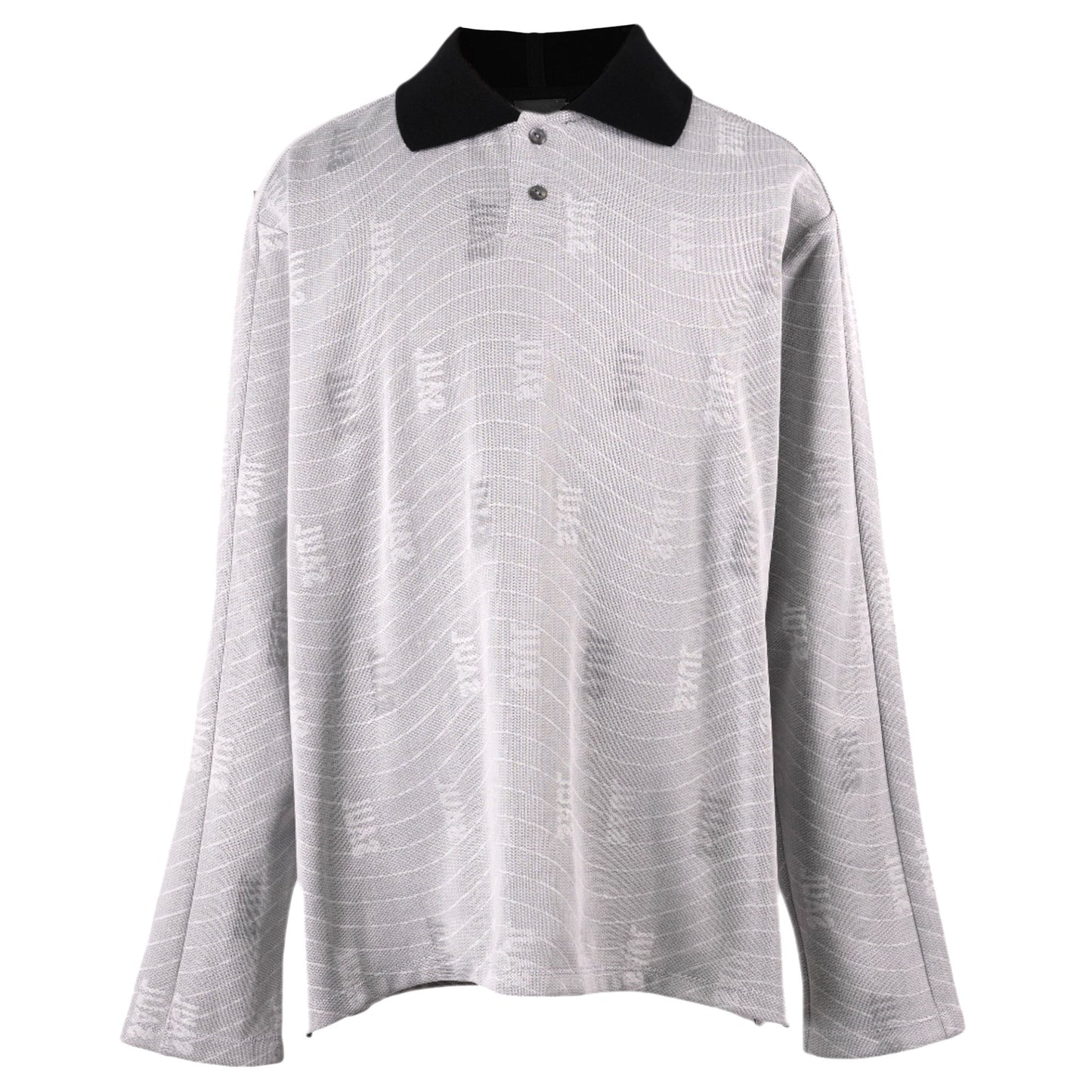 SAUL NASH MONOGRAM LONG SLEEVE SHIRT / GREY/BLACK