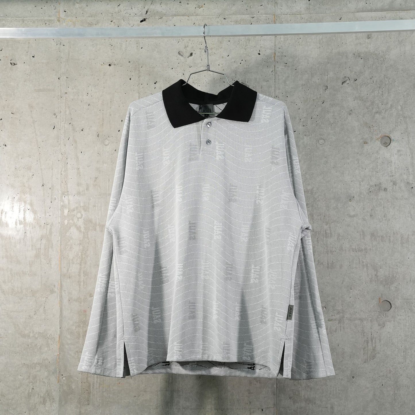 SAUL NASH MONOGRAM LONG SLEEVE SHIRT / GREY/BLACK