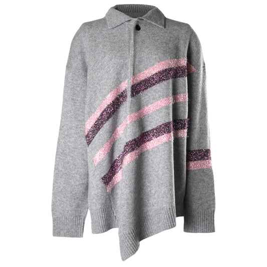 DAZZLING KNIT PULLOVER / GRAY