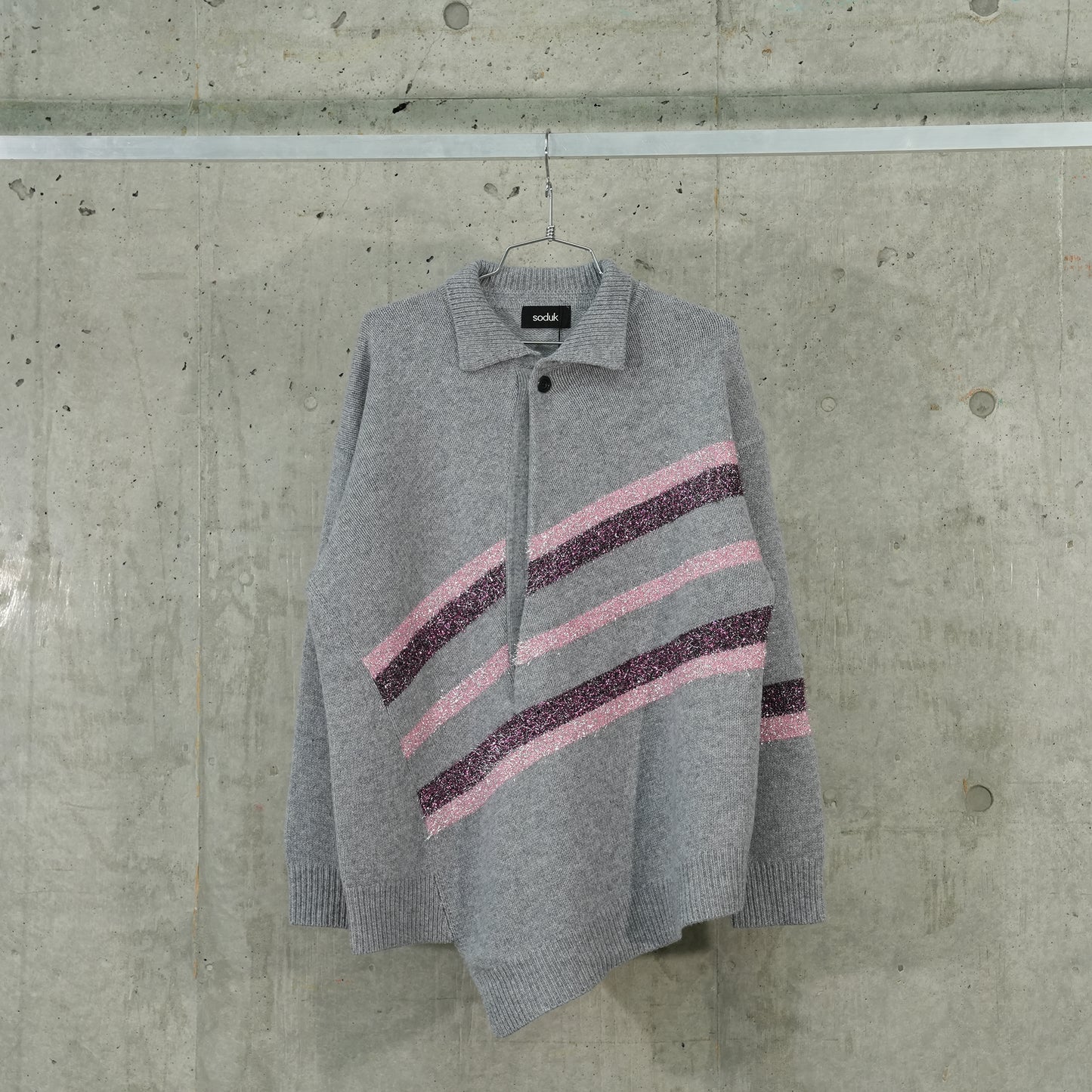 DAZZLING KNIT PULLOVER / GRAY