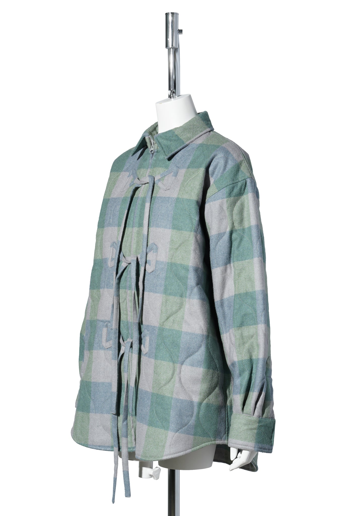 PUFFY RIBBON JACKET / BLUE