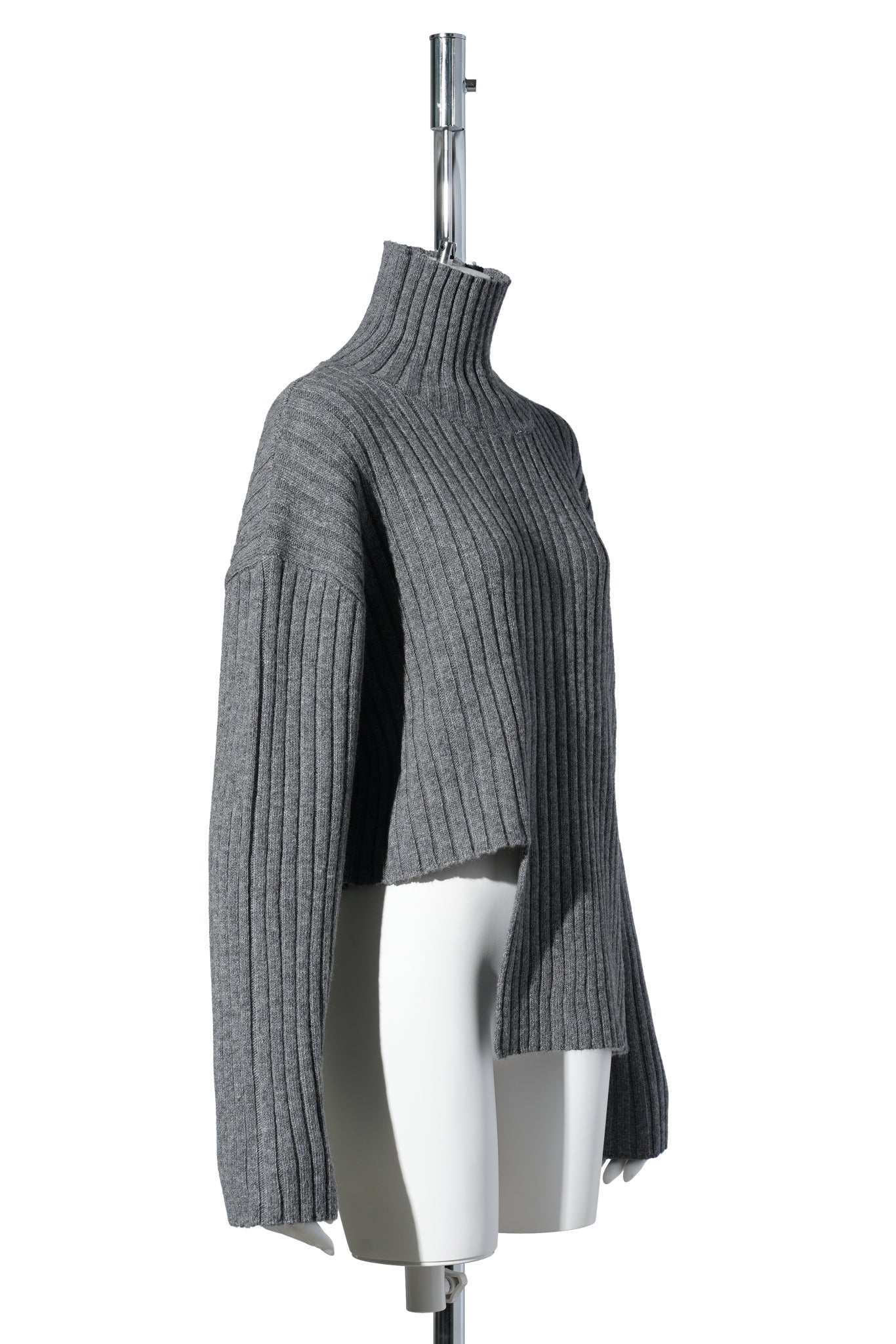 CUT CUT KNIT SWEATER / GREY