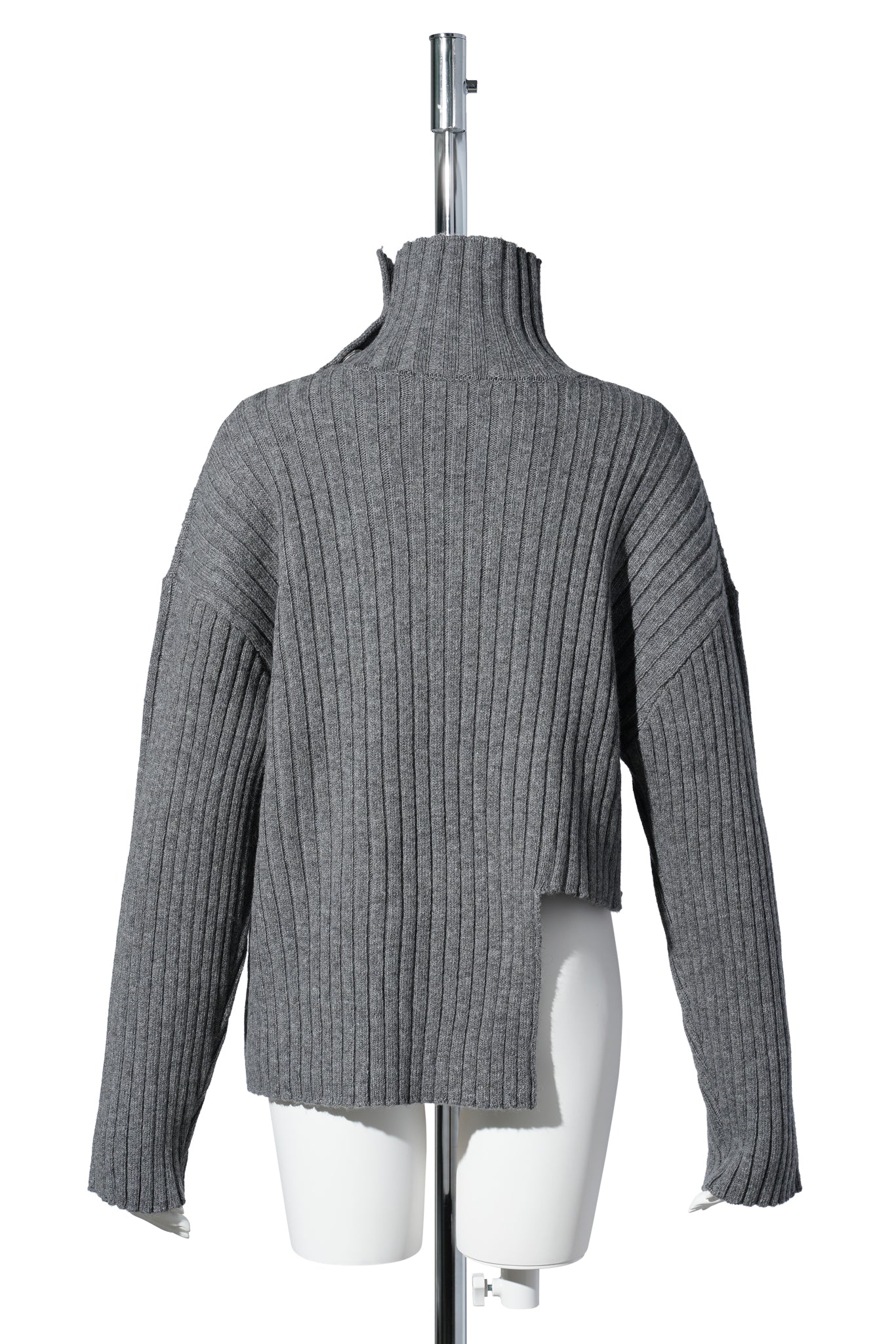 CUT CUT KNIT SWEATER / GREY