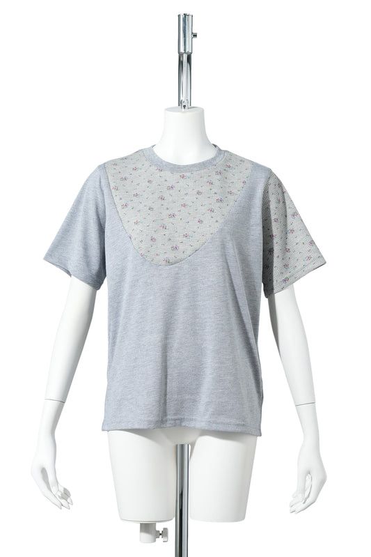 FLOWER T-SHIRT / GRAY