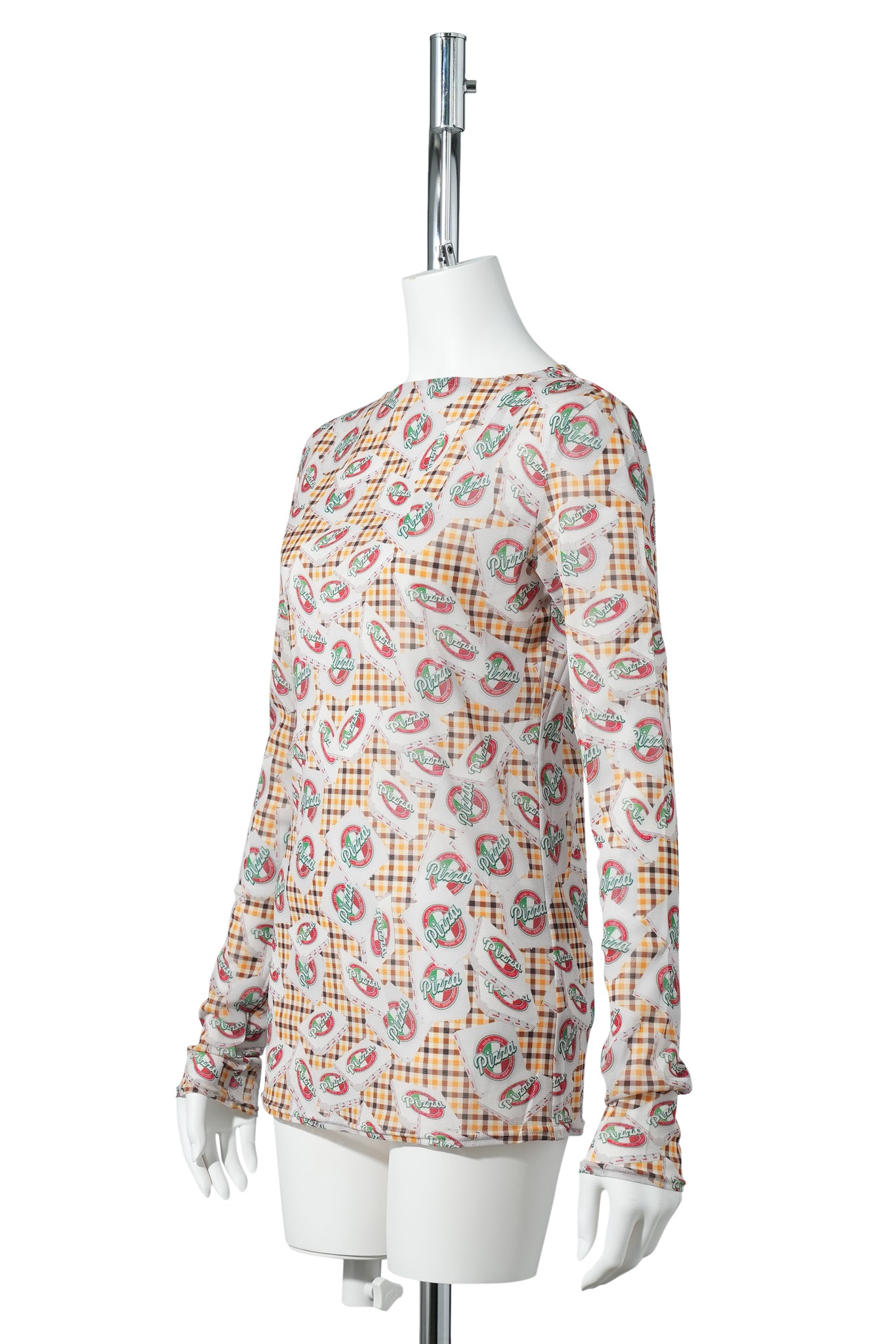 PIZZA MESH T-SHIRT / ORANGE