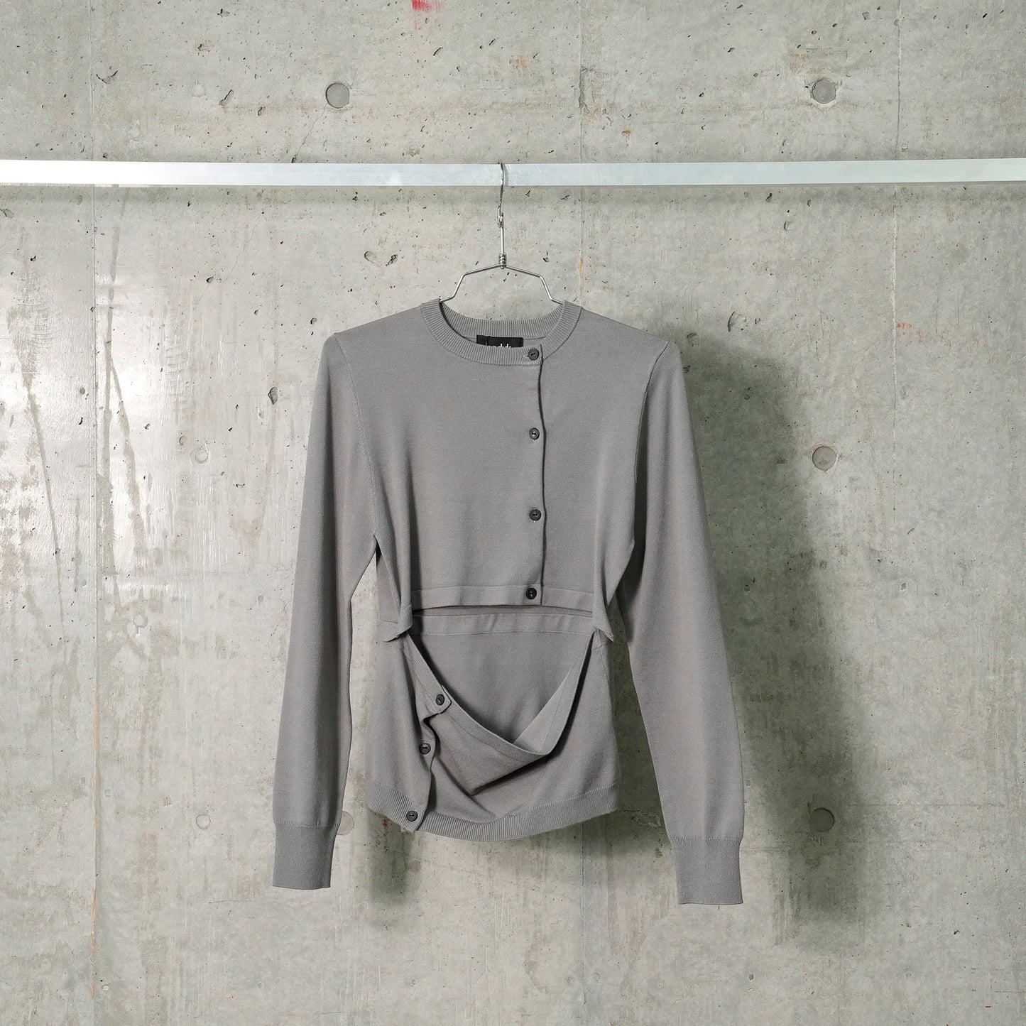 PASS EACH OTHER KNIT CARDIGAN / GRAY