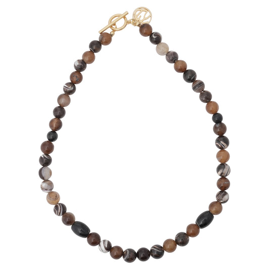 JUZU NECKLACE / BROWN