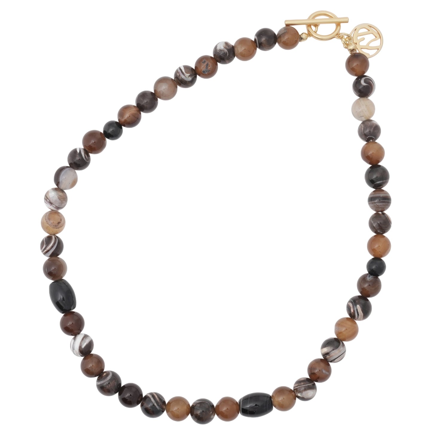 JUZU NECKLACE / BROWN