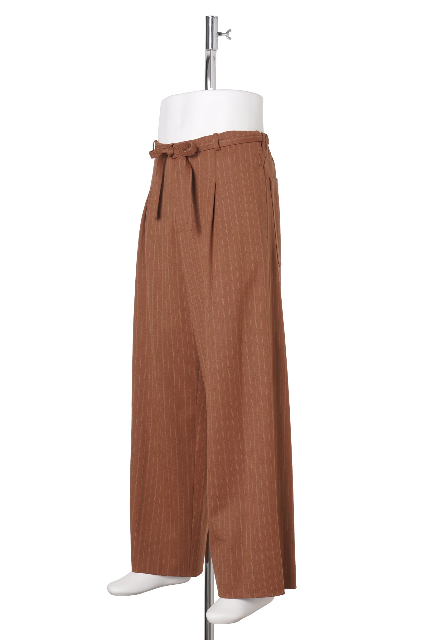 INVERTED TUCK JUDO TROUSERS / BROWN