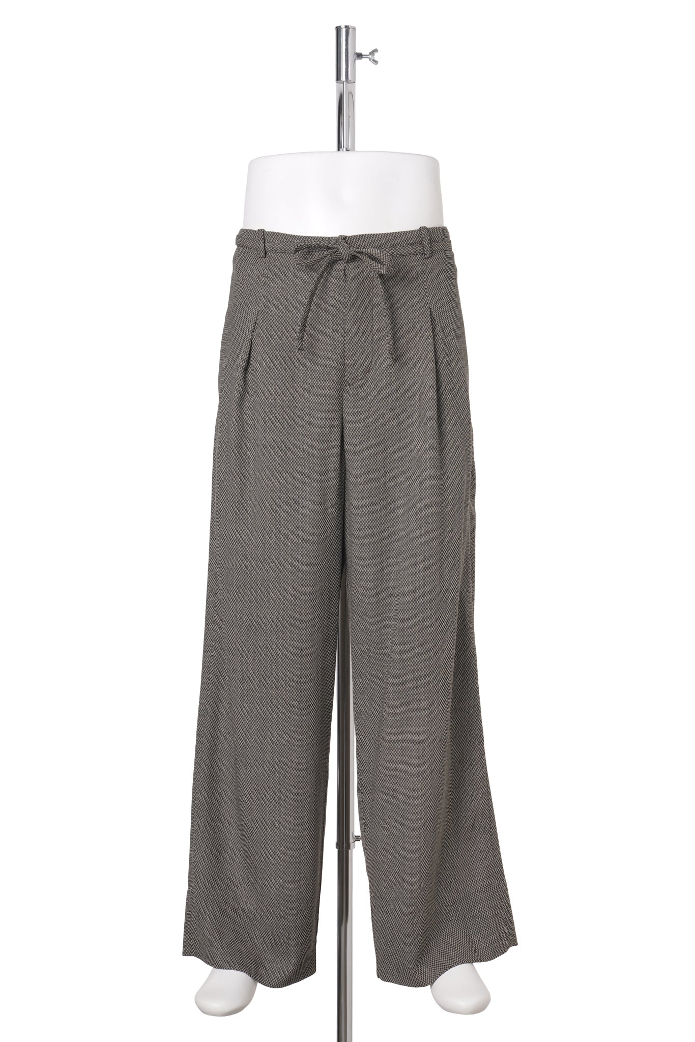 INVERTED TUCK JUDO TROUSERS / DOBBY GREY