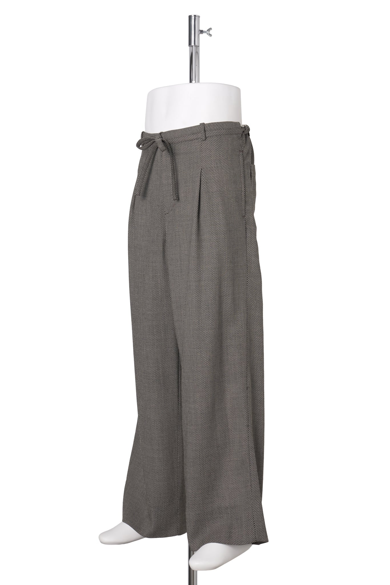 INVERTED TUCK JUDO TROUSERS / DOBBY GREY