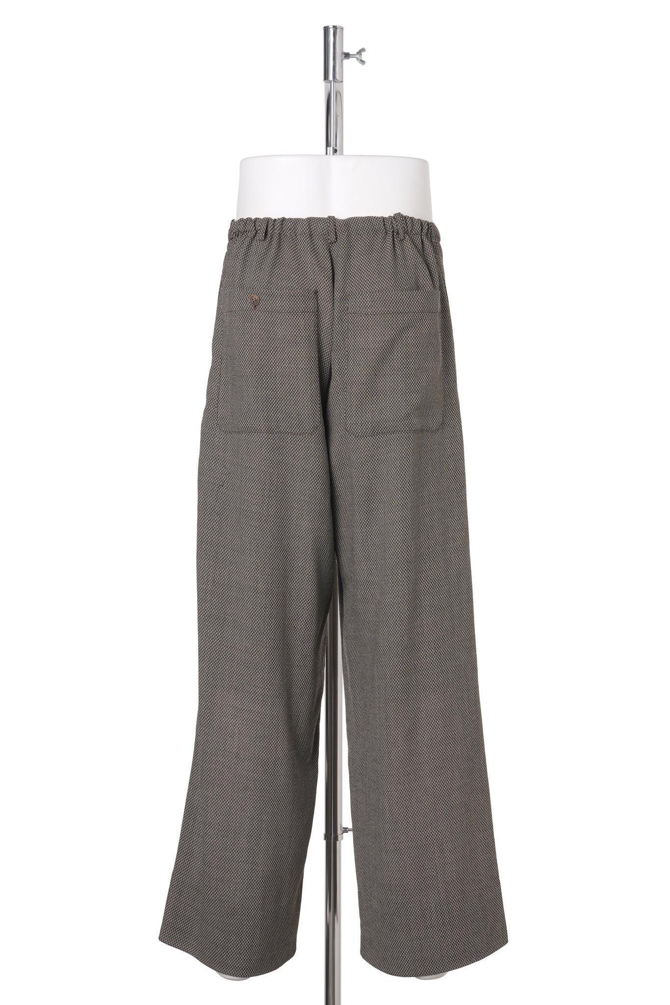 INVERTED TUCK JUDO TROUSERS / DOBBY GREY