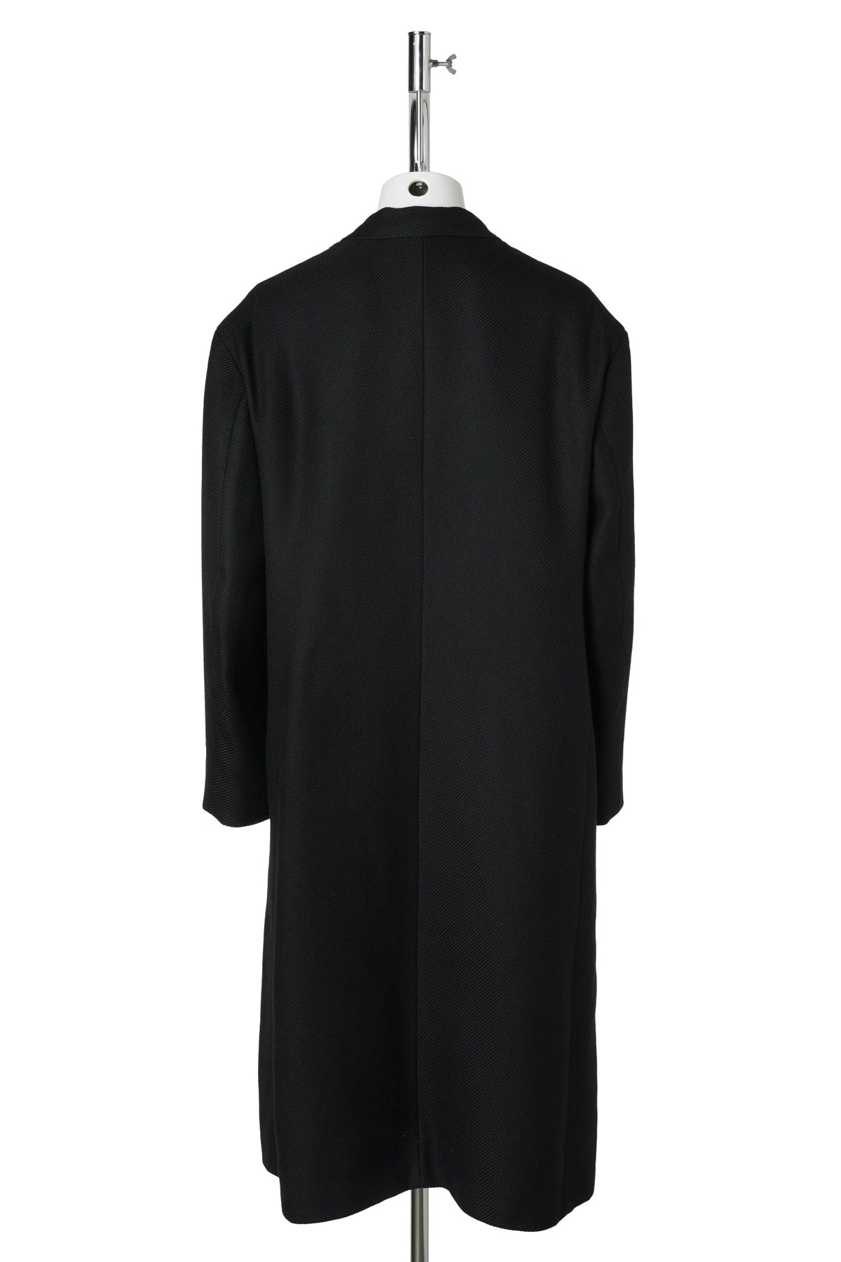 OPEN PLACKET CLASSIC DRILL COAT / BLACK