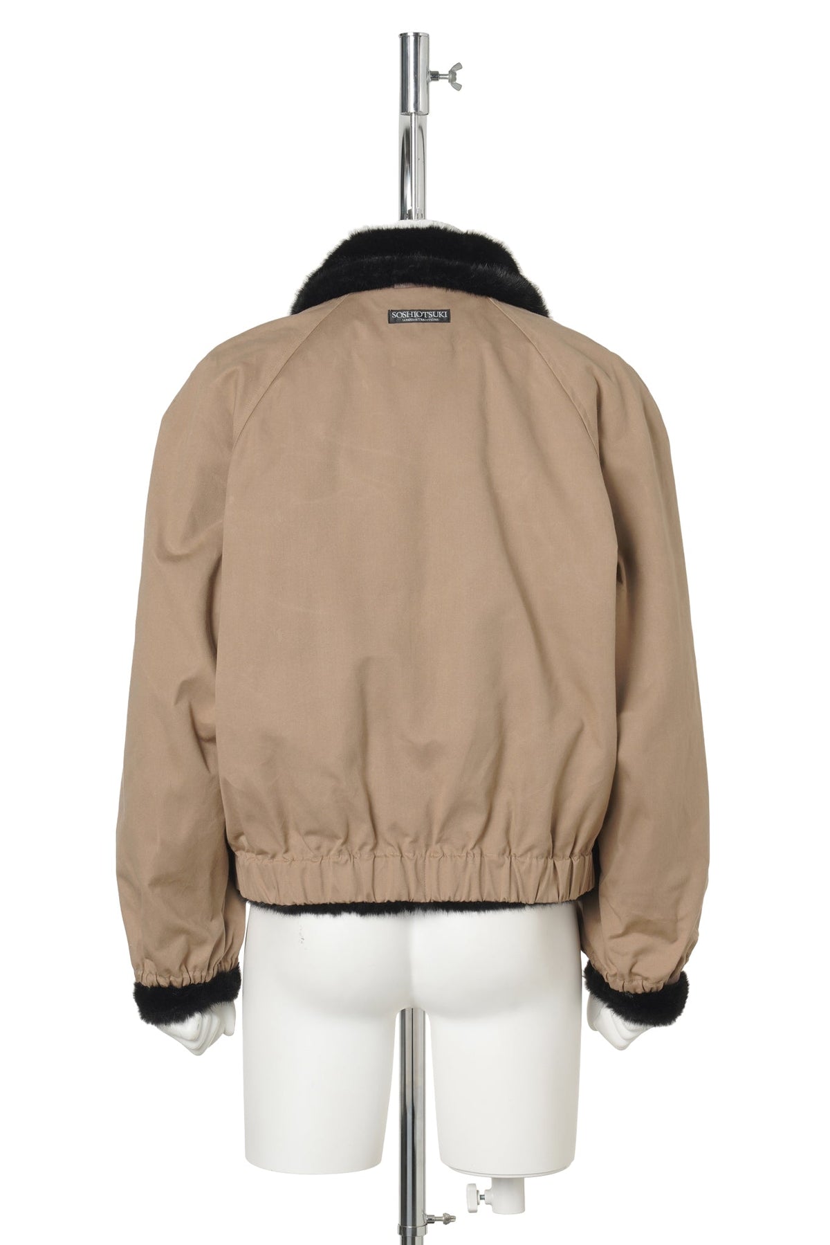 FAKE FUR REVIRSIBLE BLOUSON / BEIGE/BROWN