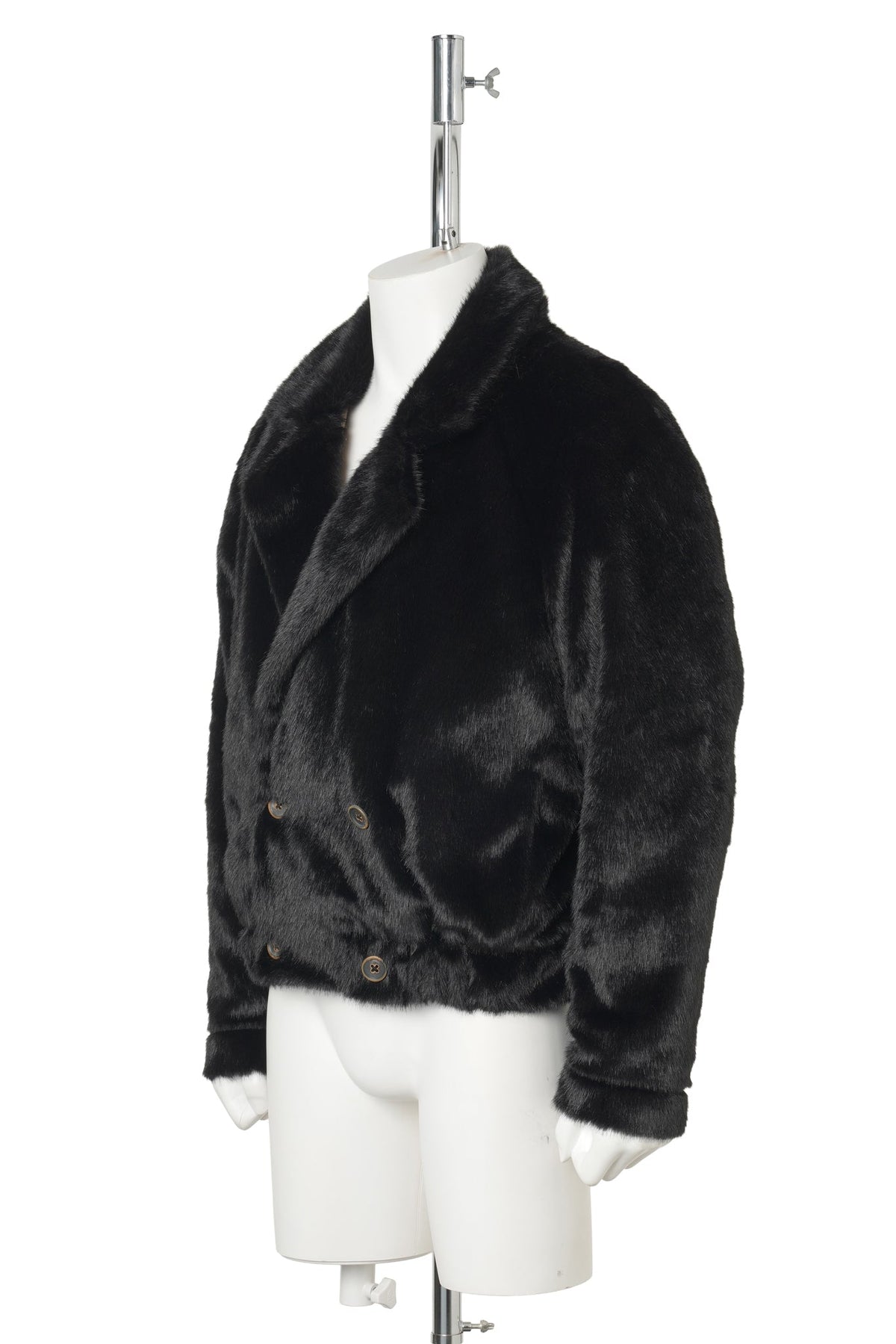 FAKE FUR REVIRSIBLE BLOUSON / BEIGE/BROWN