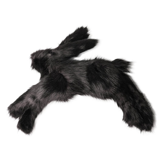 FAUX FUR HARE CROSSBODY BAG / 151:BLACK/CLEAR