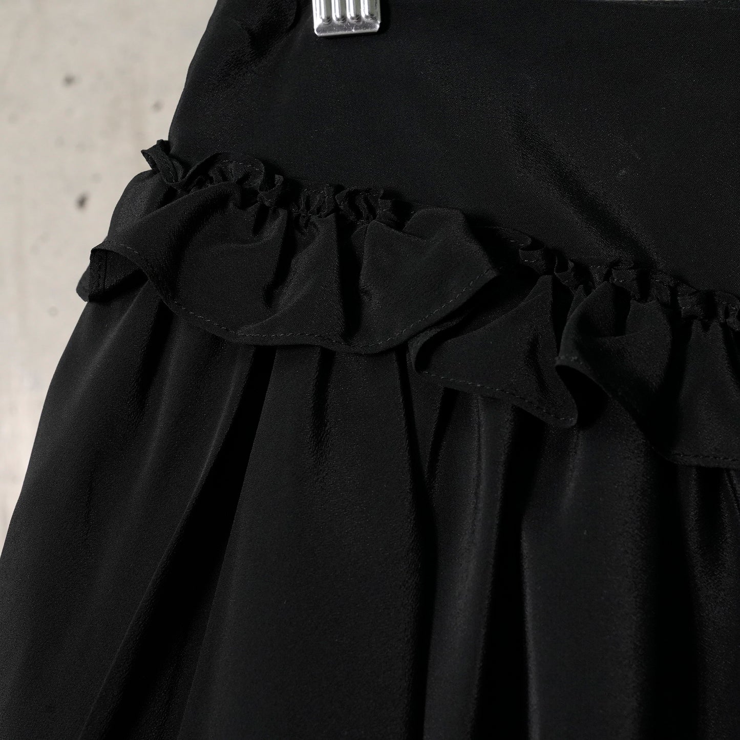 GATHERED BUBBLE MINI SKIRT / 150:BLACK