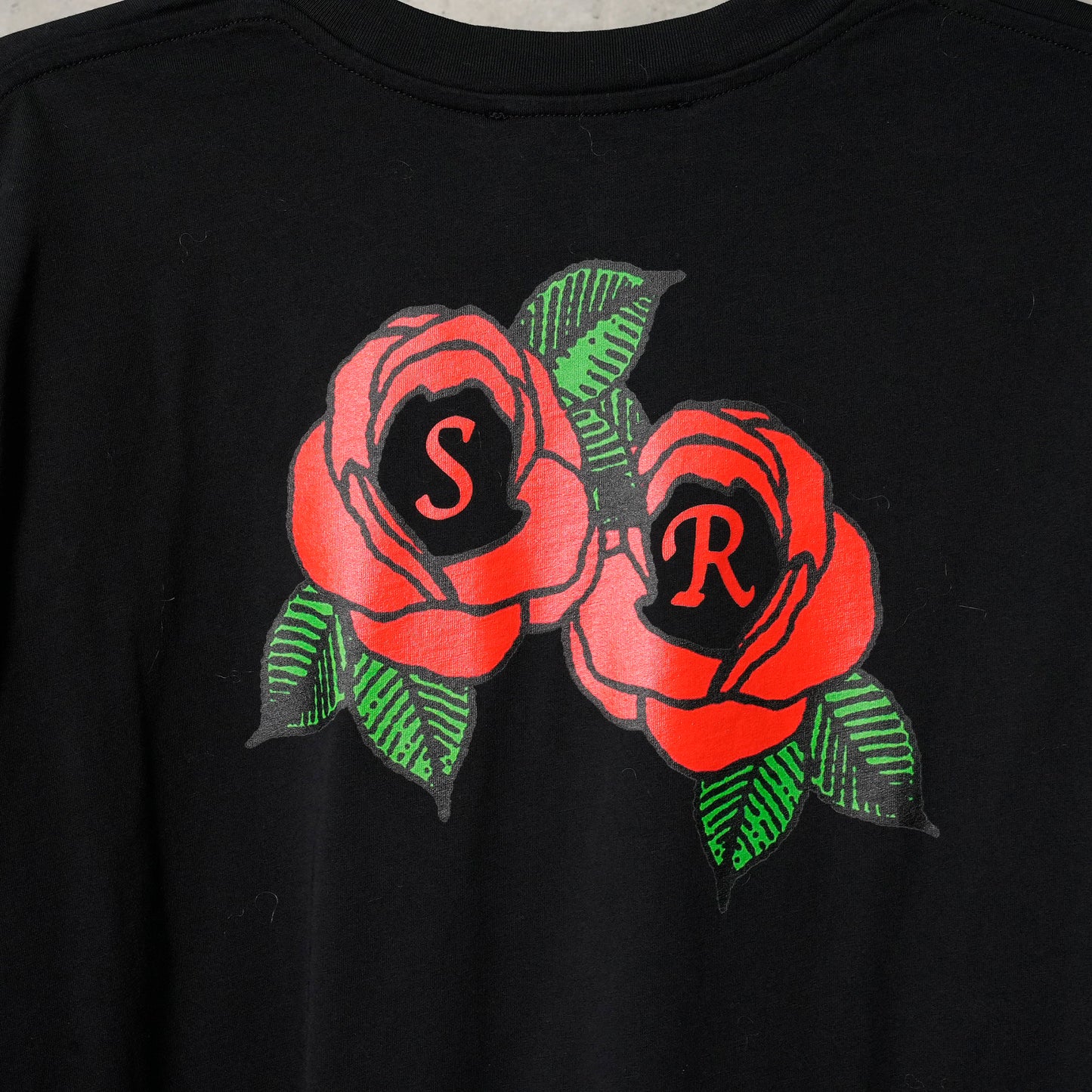 CLUSTER ROSE LOGO PRINT LONG SLEEVE T-SHIRT / 150:BLACK