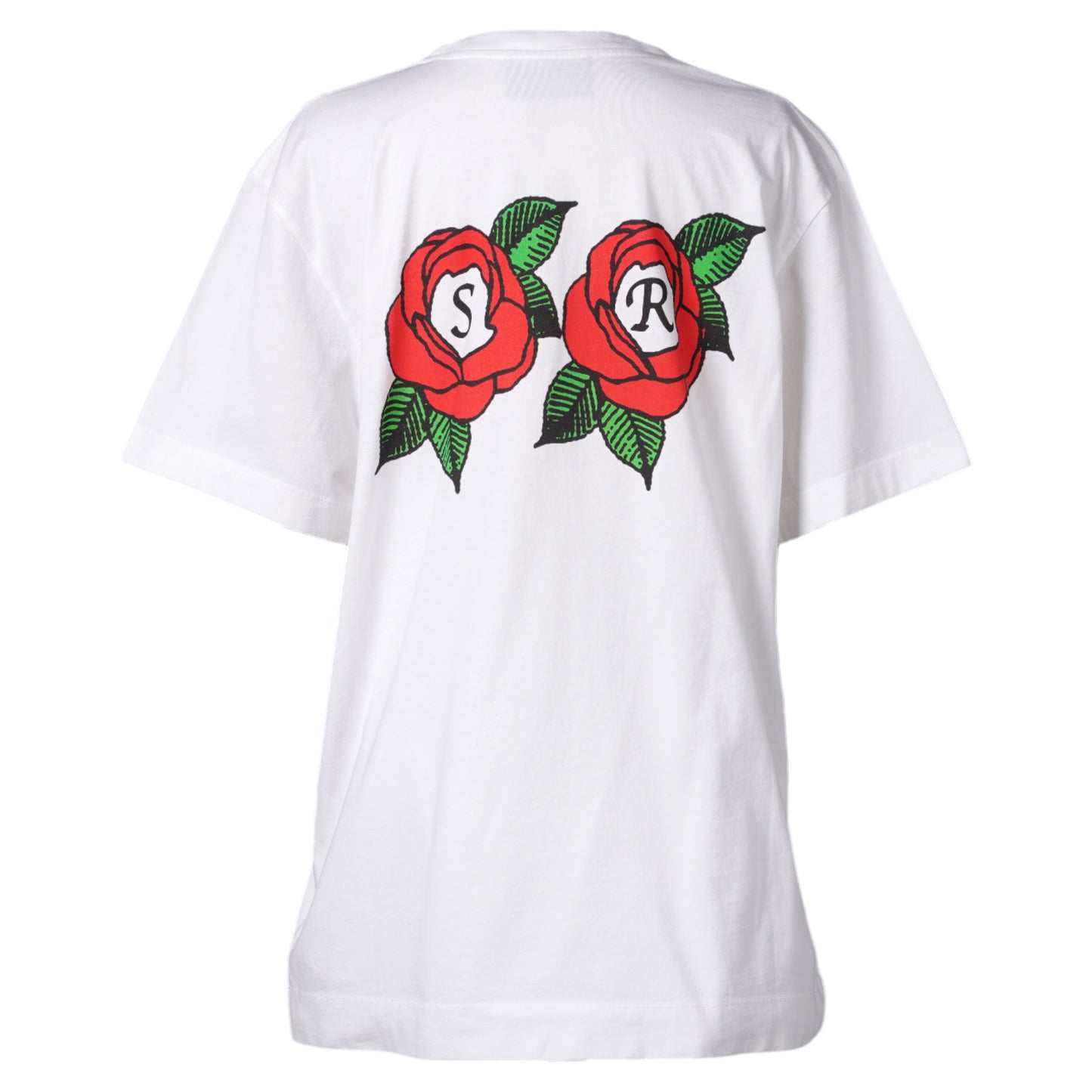 CLUSTER ROSE LOGO PRINT SHORT SLEEVE T-SHIRT / 100:WHITE