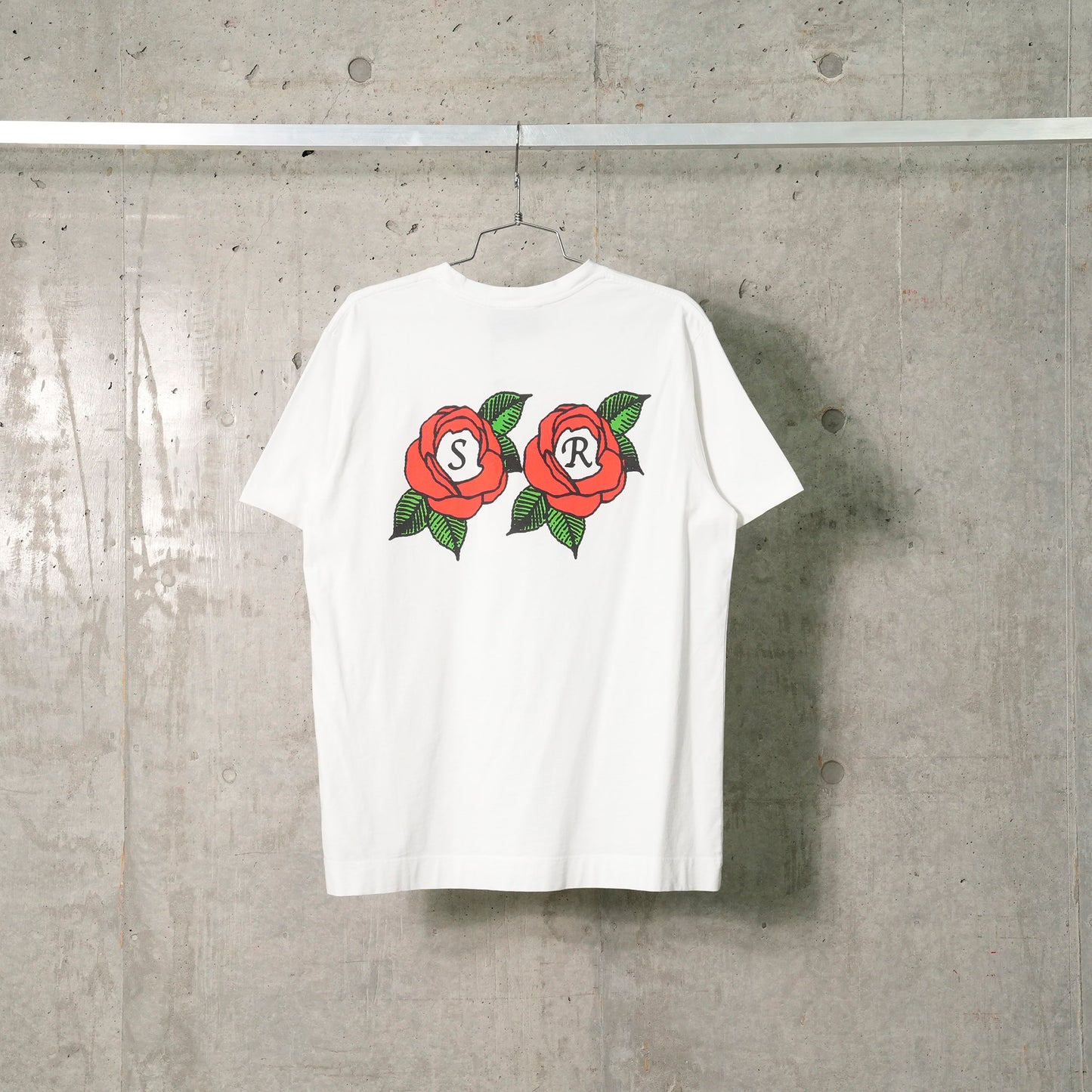 CLUSTER ROSE LOGO PRINT SHORT SLEEVE T-SHIRT / 100:WHITE