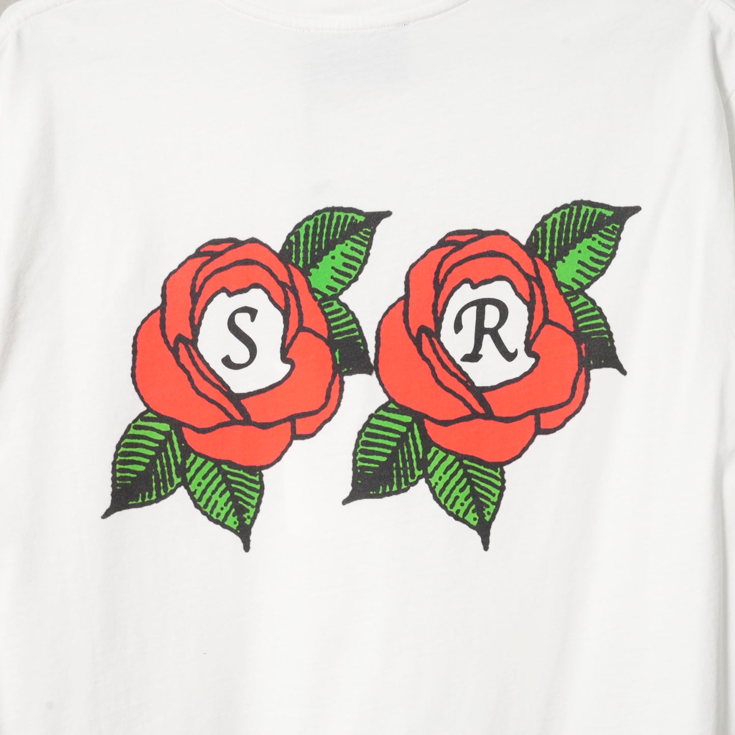 CLUSTER ROSE LOGO PRINT SHORT SLEEVE T-SHIRT / 100:WHITE